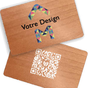 Carte de visite NFC - Wcard Up Bois